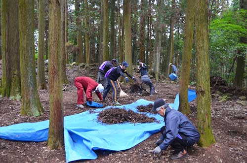 安芸高田市地域事業振興団　第6回郡山城史跡めぐりと清掃ボランティア